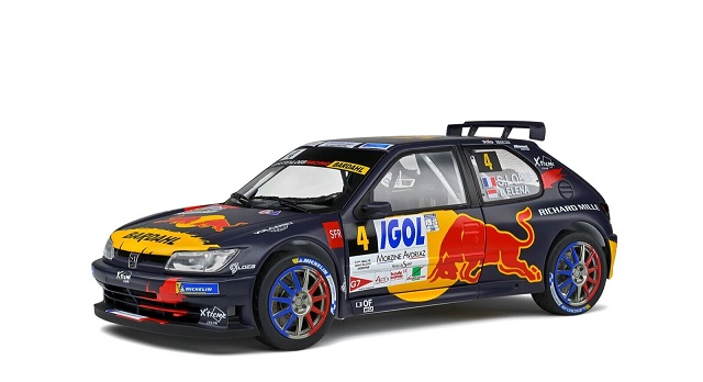 Peugeot 306 Maxi #4 Rally Mont Blanc 2021 S.Loeb/D.Elena 1:18 Solido