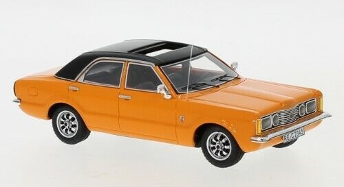 Ford Taunus GXL 4-Doors 1973 Oranje / Zwart 1-43 Neo Scale Models ( Resin)