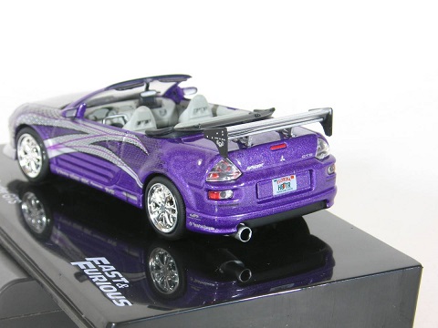 Mitsubishi Eclipse Spyder GTS 2003 "Fast & Furious" Paars 1-43 Altaya Fast & Furious Collection