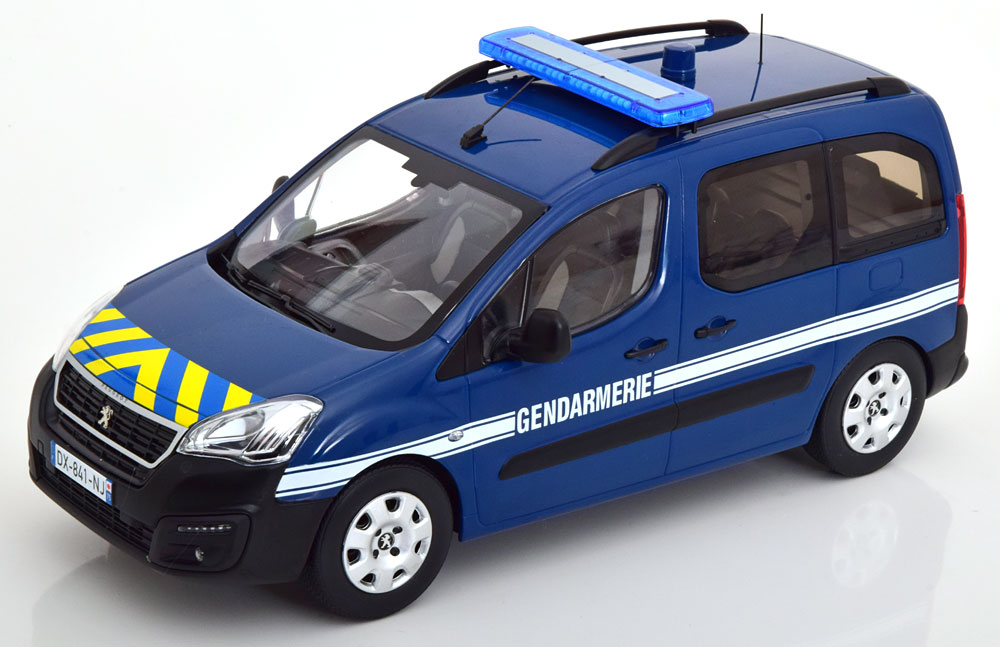 Peugeot Partner 2016 "Gendarmerie" Blauw 1-18 Norev