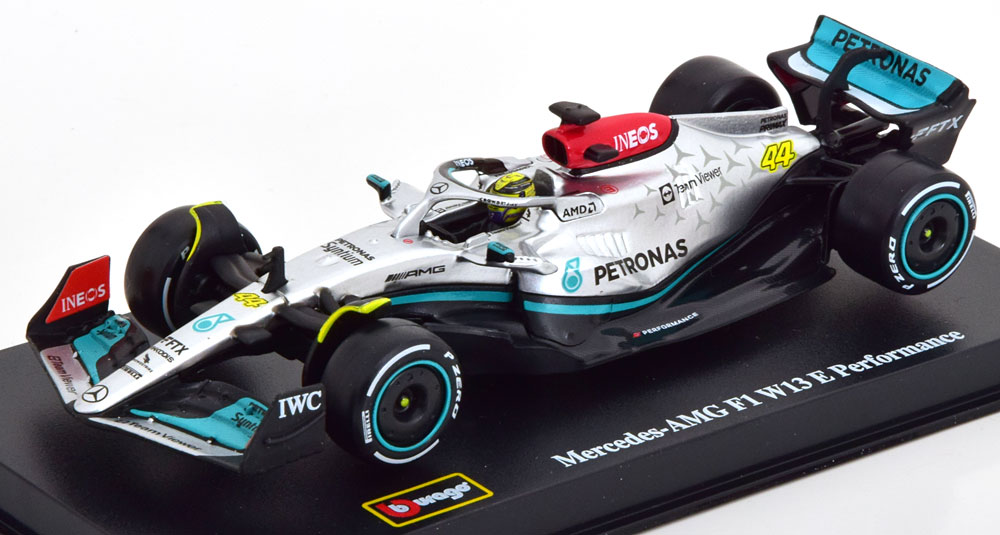 Mercedes-AMG #44 F1 W13 E Performance 2022 L.Hamilton 1-43 Burago Racing Series