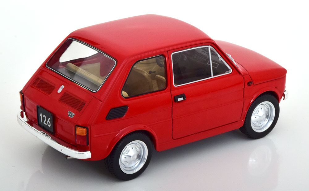 Fiat 126 1972-1980 Rood 1-18 MCG Models