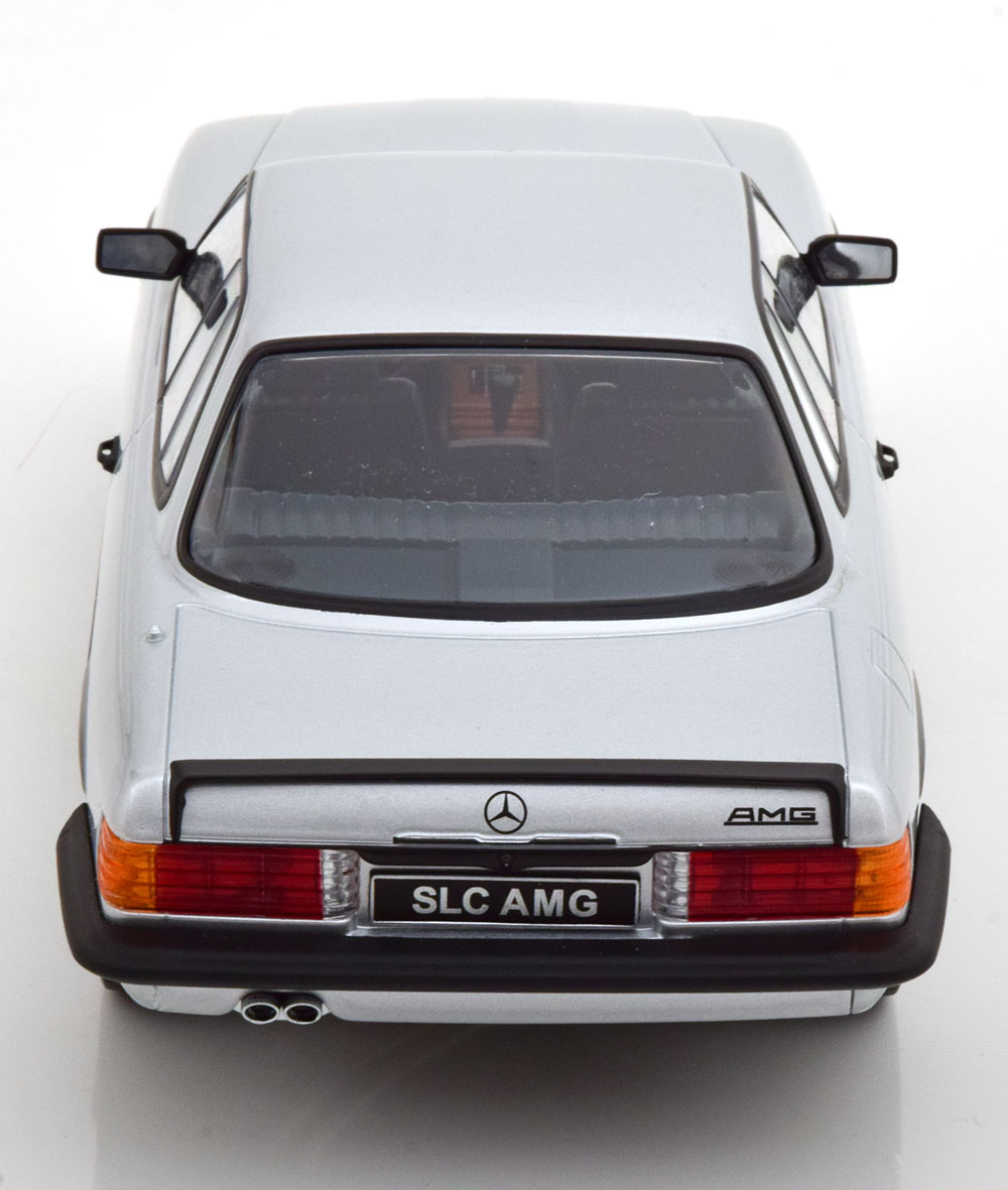 Mercedes-Benz 500 SLC 6.0 (C107) AMG 1985 Zilver 1-18 KK-Scale (Metaal)