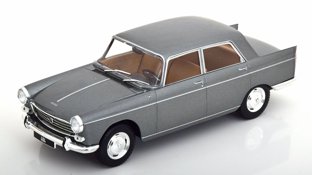 Peugeot 404 Limousine 1960 Grijs Metallic 1-24 Whitebox