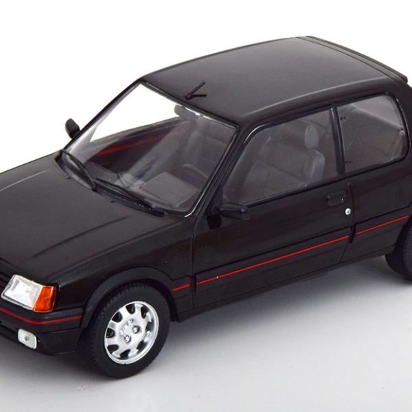 Peugeot 205 GTI 1988 Zwart 1-24 Whitebox