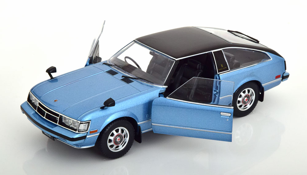 Toyota Celica XX 1978 Blauw Metallic / Zwart 1-24 Whitebox