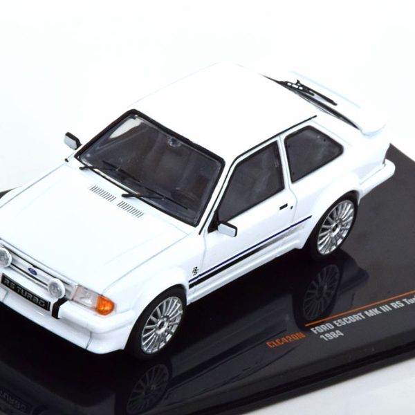 Ford Escort MKIII RS Turbo 1984 Wit 1-43 Ixo Models