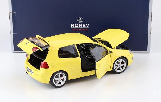 Volkswagen Golf V GTI 2007 "Pirelli Edition" Yellow 1-18 Norev Limited 1000 Pieces