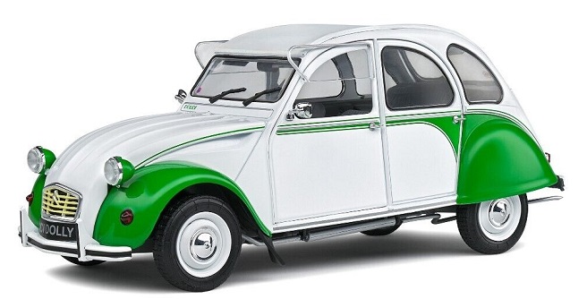 Citroën 2CV6 "Dolly" 1982 Wit / Groen 1-18 Solido