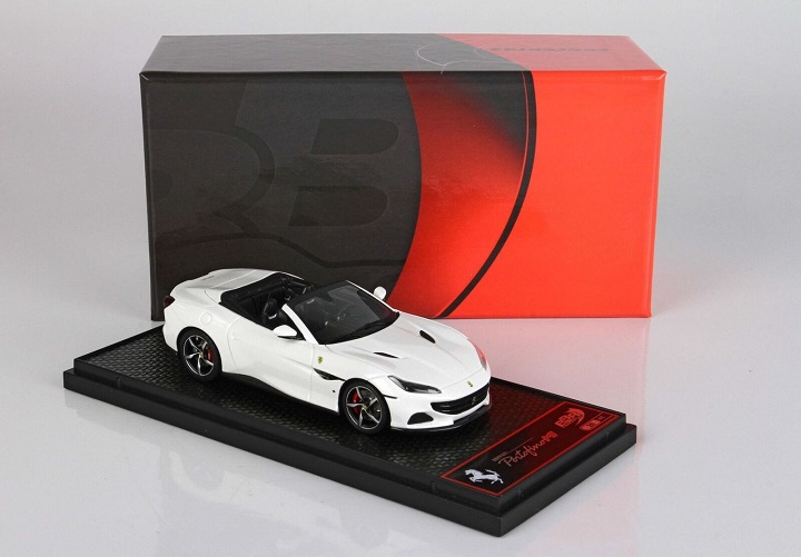 Ferrari Portofino M Spider 2020 Bianco Cervino White 1-43 BBR-Models Limited 48 Pieces