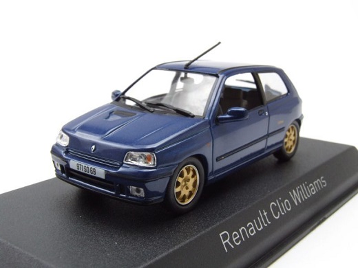 Renault Clio "Williams" 1996 Blauw Metallic 1-43 Norev