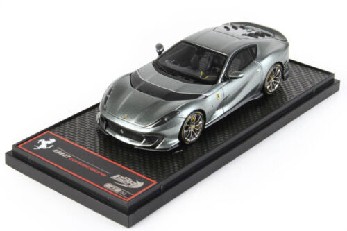 Ferrari 812 Competizione 2021 Corburn Grey With Silver Nurburgring Stripe 1-43 BBR-Models Limited 52 Pieces