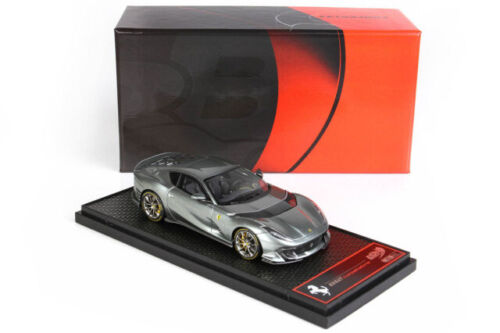 Ferrari 812 Competizione 2021 Corburn Grey With Silver Nurburgring Stripe 1-43 BBR-Models Limited 52 Pieces