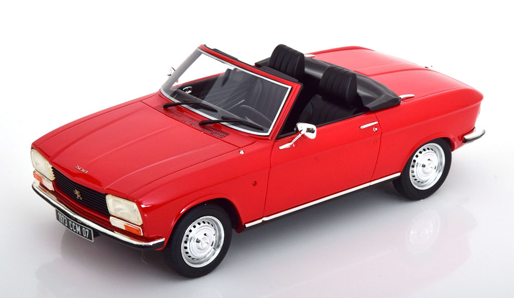 Peugeot 304 Cabriolet 1973 Rood 1-18 Cult Scale Models (Resin)