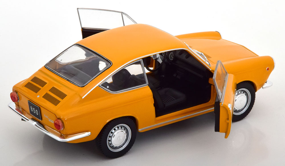 Fiat 850 Coupe 1965 Oranje 1-24 Whitebox