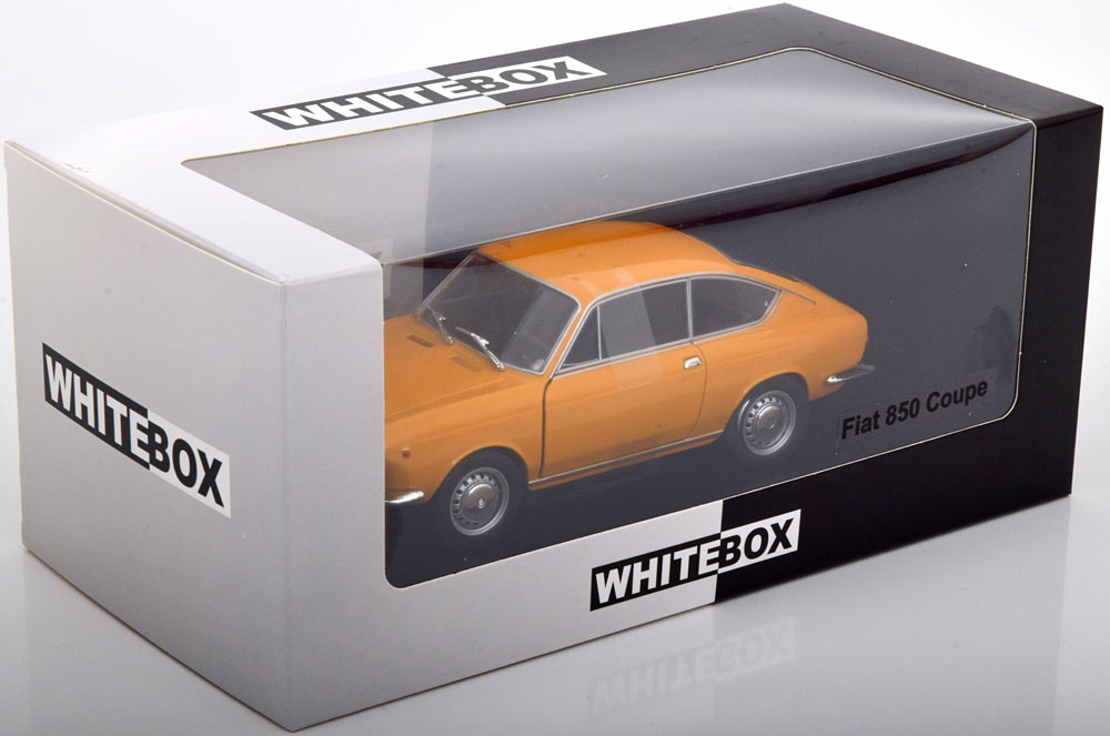 Fiat 850 Coupe 1965 Oranje 1-24 Whitebox