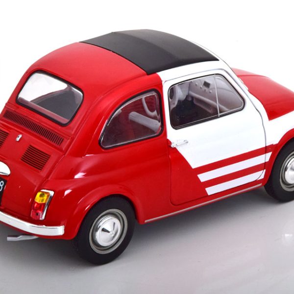 Fiat 500 L 1965 "Robe di Kappa" Wit / Rood 1-18 Solido