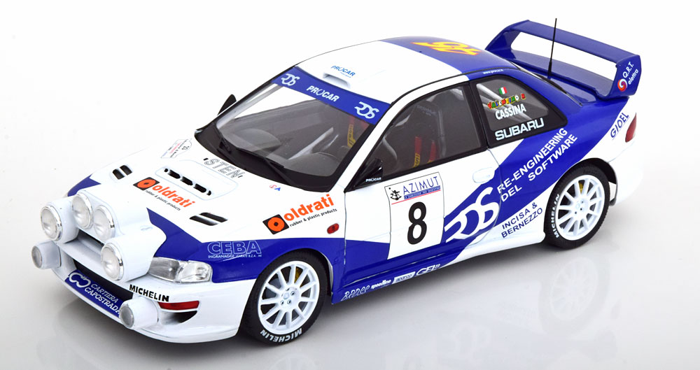 Subaru Impreza S5 WRC No.8, Rally Azimut di Monza 2000 V.Rossi / C.Cassina 1-18 Solido