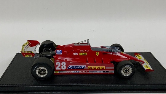 Ferrari 126 CX #28 Long Beach 1981 D.Pironi ( Inkl.Vitrine ) 1-18 GP Replicas Limited 500 Pieces