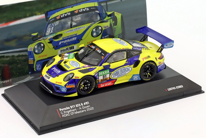 Porsche 911 GT3 R #91 ADAC GT Masters 2022 C.Engelhart, A.Güven 1:43 Ixo Models