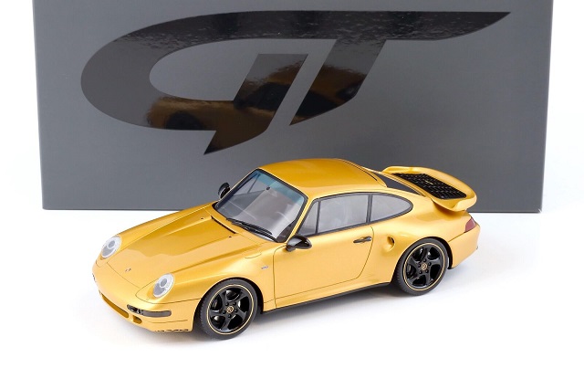 Porsche 911 (993) Turbo S "Gold Edition 2018" Goud Metallic 1-18 GT Spirit