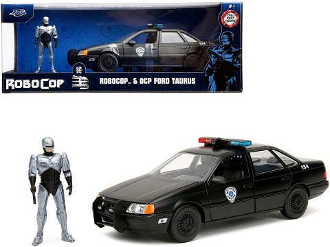 Ford Taurus Police Detroit 1986 "Robocop" (With Figure) 1/24 Jada-Toys