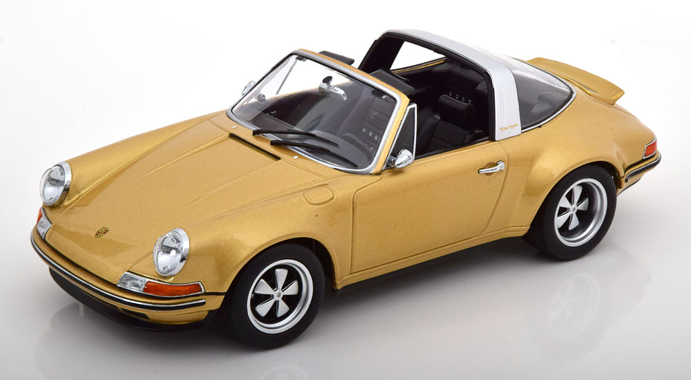 Porsche 911 Targa "Singer" Goud Metallic 1-18 KK-Scale