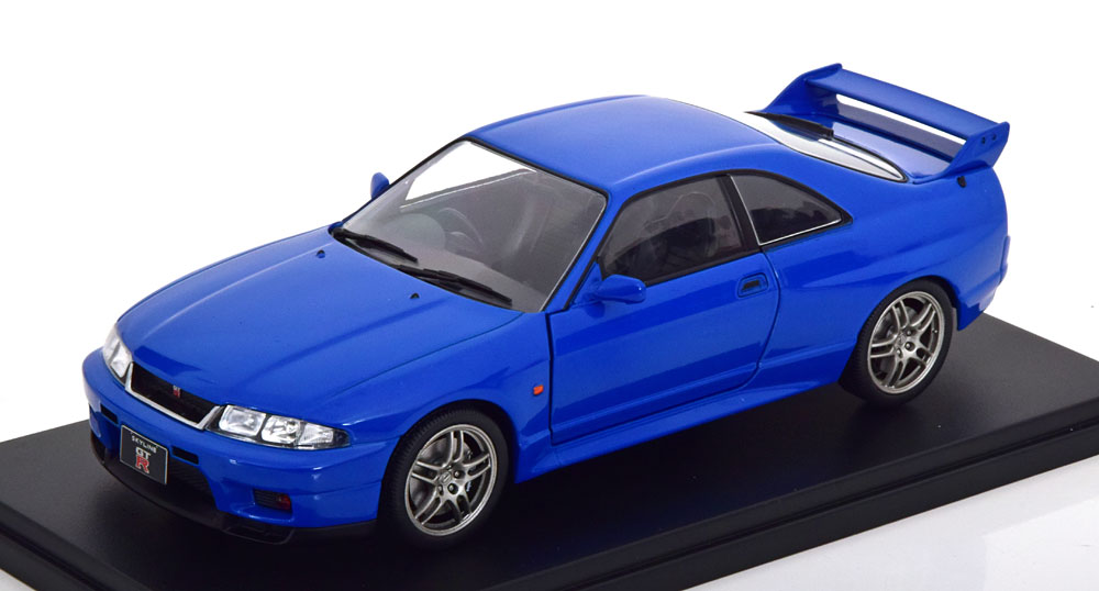 Nissan Skyline GT-R (R33) 1997 Blauw 1-24 Whitebox
