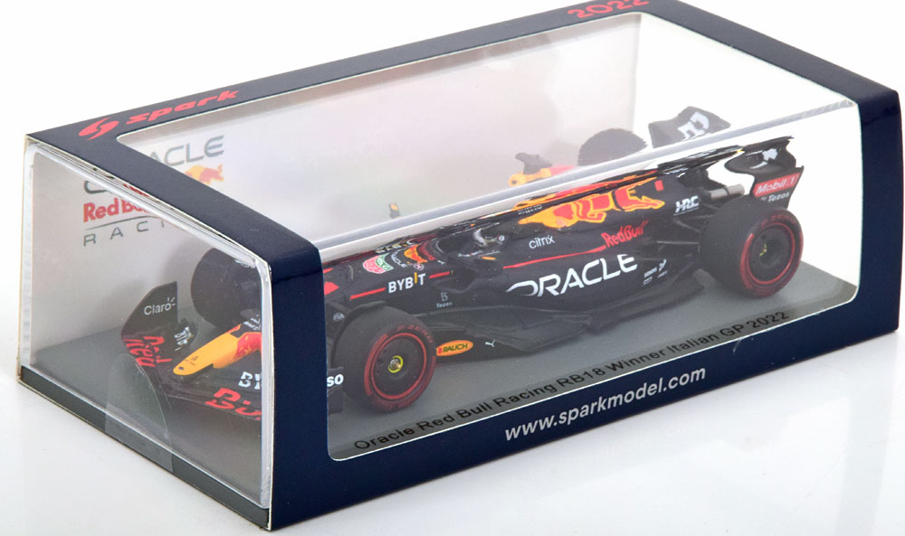Oracle Red Bull Racing RB18 Winner Italian GP 2022 , World Champion Max Verstappen 1-43 Spark