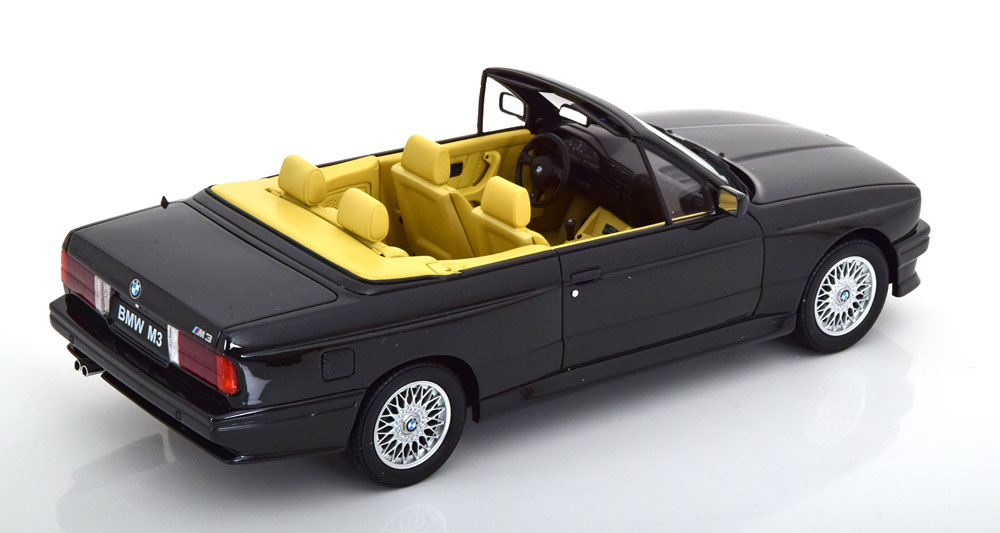 BMW M3 (E30) Cabriolet 1989 Zwart 1-18 Ottomobile Limited 3000 Pieces