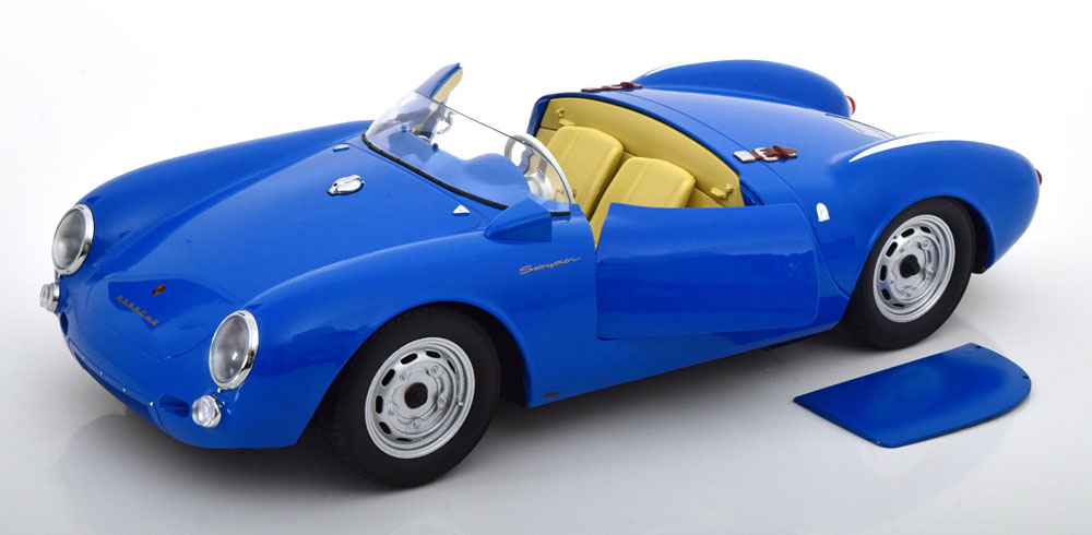 Porsche 550 Spyder 1953-1957 Blauw 1-12 KK-Scale (Metaal) - Schuiten  Autominiaturen