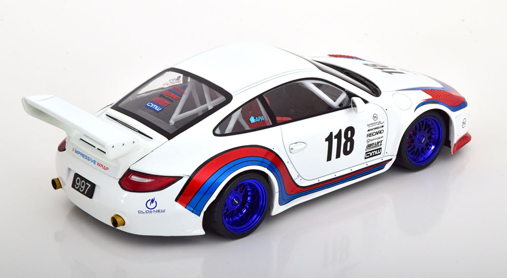 Porsche 911 (997) RWB #118 Old & New "Martini" 1-18 MCG Models