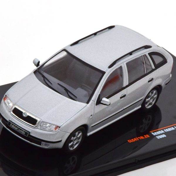 Skoda Fabia MKI Combi 2000 Zilver 1-43 Ixo Models