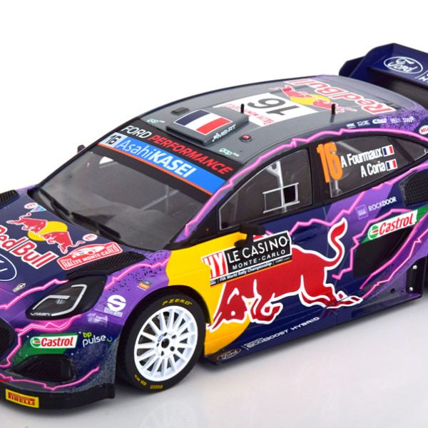 Ford Puma Rally 1 No.16, Rally Monte Carlo 2022 "Red Bull" Formaux/Coria 1-18 Ixo Models