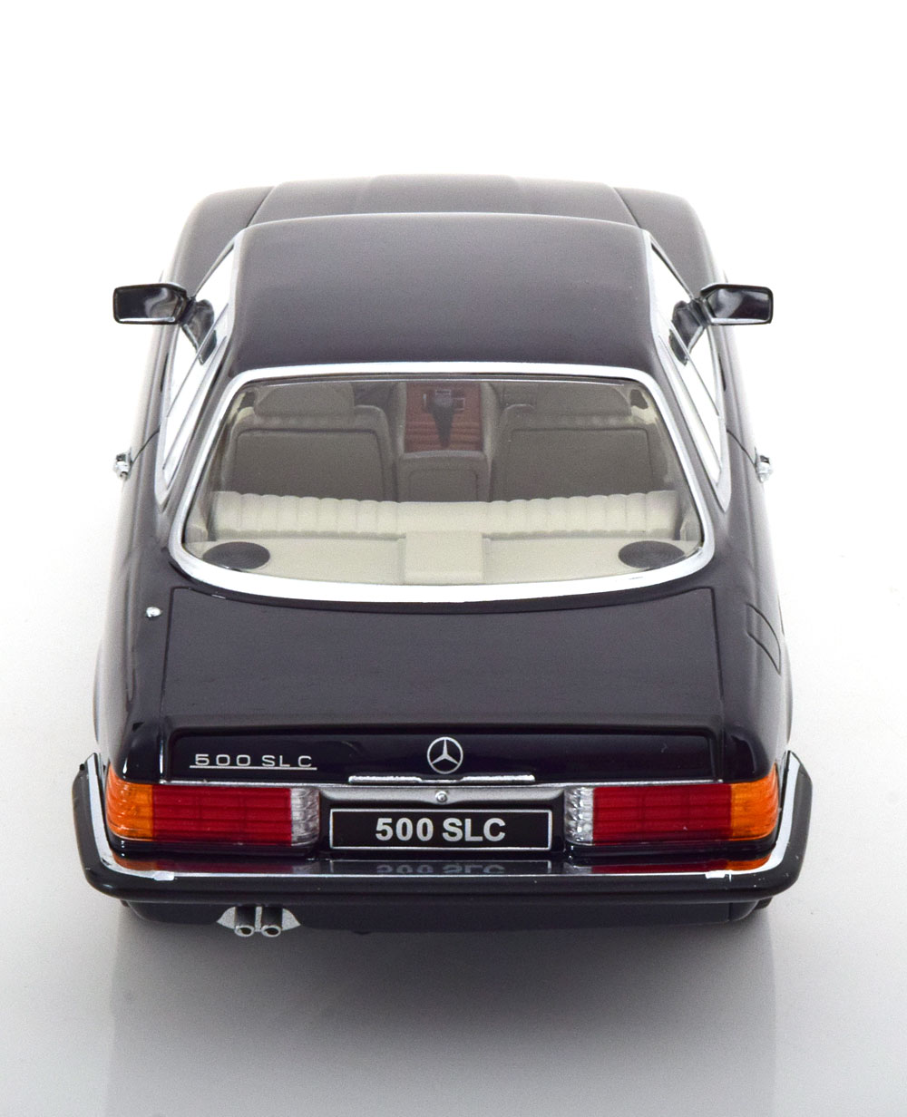 Mercedes-Benz 500 SLC (C107) 1981 Donkerblauw 1-18 KK-Scale (Metaal)