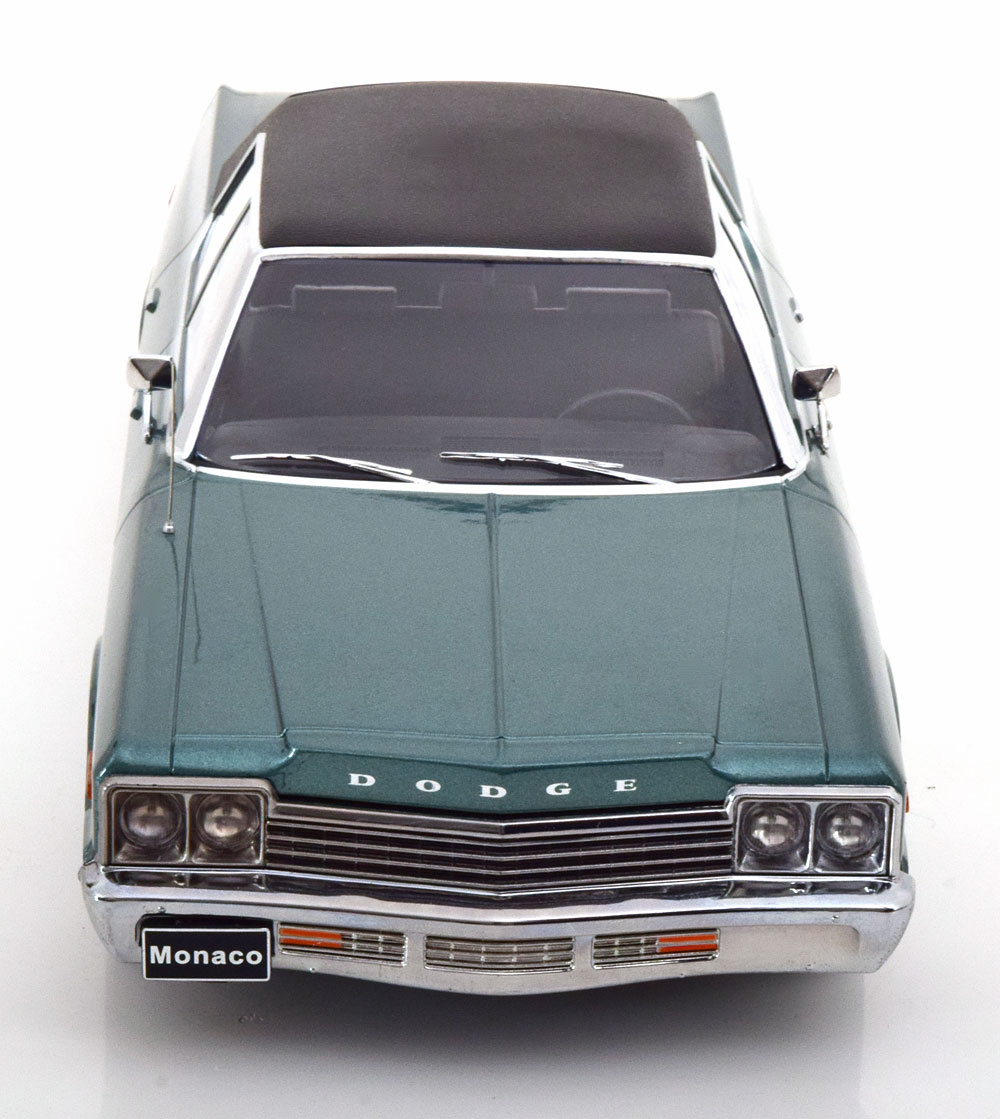 Dodge Monaco 1974 Groen Metallic / Zwart 1-18 KK-Scale (Metaal)