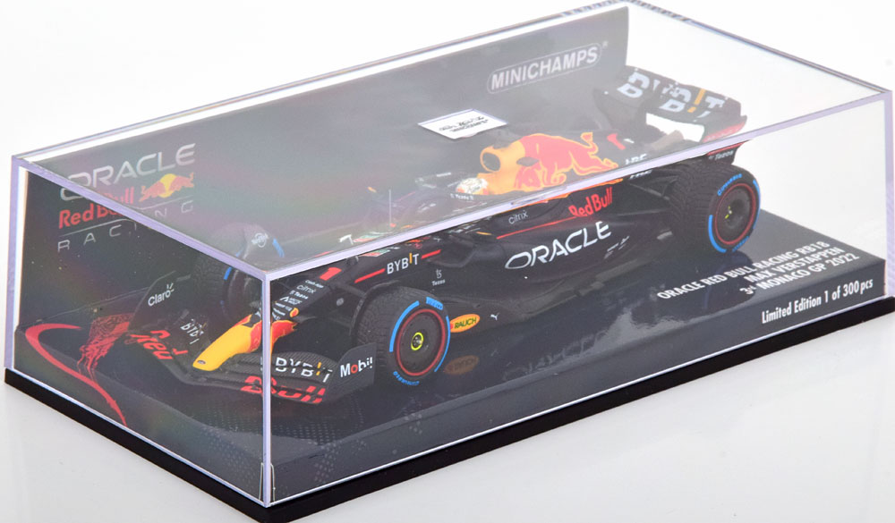 Oracle Red Bull Racing RB18 3th Monaco 2022 Max Verstappen 1-43 Minichamps Limited 300 Pieces