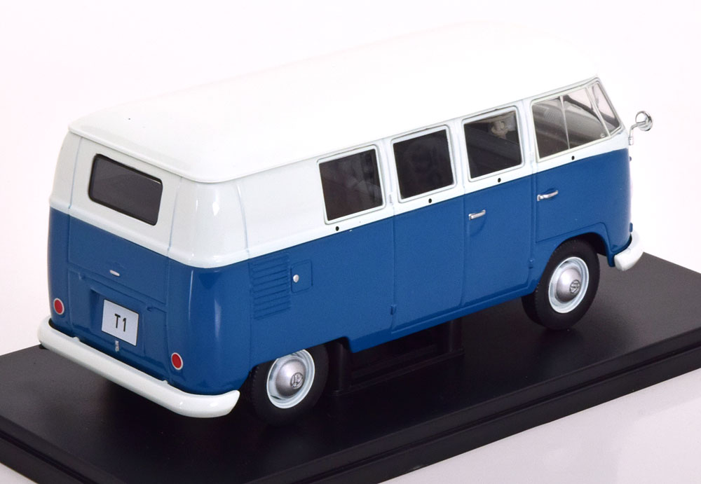 Volkswagen T1 Bus 1960 Blauw / Wit 1-24 Whitebox