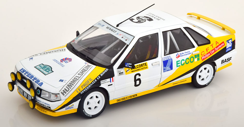 Renault 21 Turbo MK1 No.6, Rally Charlemagne 1991 Michel Rats, Gérard Bourdaud 1-18 Solido