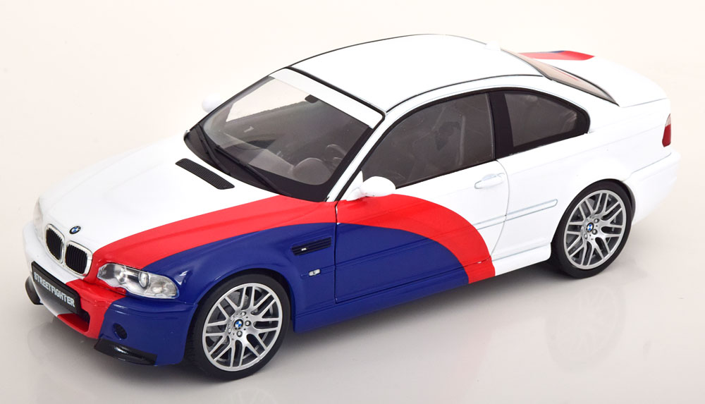 BMW M3 (E46) 2000 "Street Fighter" Wit / Blauw / Rood 1-18 Solido