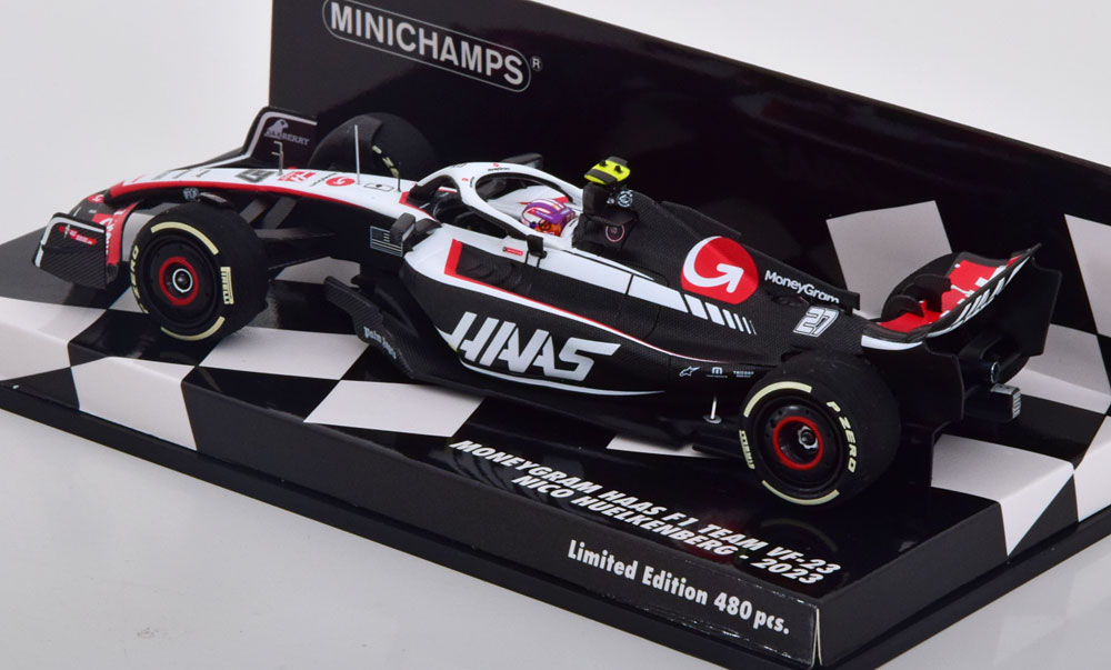 Moneygram Haas F1 Team VF-23 Nico Hülkenberg Seizoen 2023 Minichamps 1-43 Limited 480 Pieces