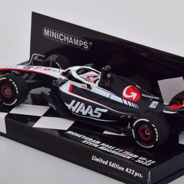 Moneygram Haas F1 Team VF-23 Kevin Magnussen Seizoen 2023 Minichamps 1-43 Limited 432 Pieces