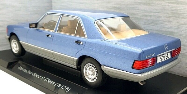 Mercedes-Benz S-Class (W126) 1979-1985 Blauw 1-18 MCG Models