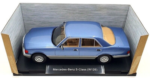 Mercedes-Benz S-Class (W126) 1979-1985 Blauw 1-18 MCG Models