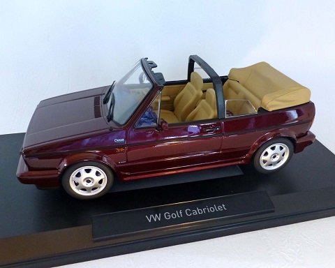 Volkswagen Golf I Cabriolet 1992 "Classic Line" Wijnrood Metallic 1-18 Norev