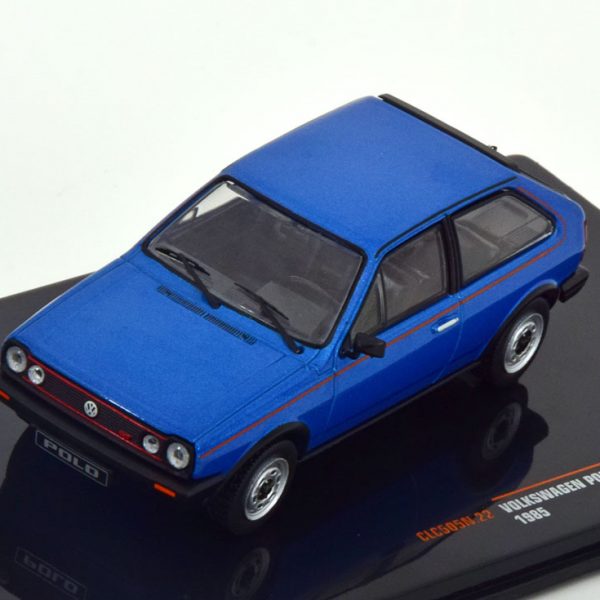 Volkswagen Polo GT Coupe 1985 Blauw Metallic 1-43 Ixo Models