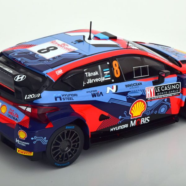 Hyundai i20 N Rally1 No.8, Rally Monte Carlo 2022 Tänak/Järveoja 1-18 Ixo Models
