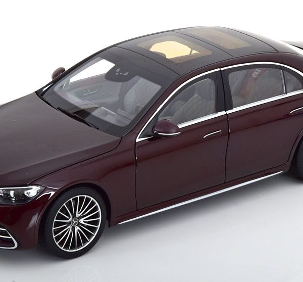 Mercedes-Benz S-Class AMG Line 2021 Donkerrood Metallic 1-18 Norev