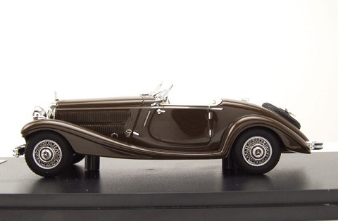 Mercedes-Benz 290 Roadster (W18) 1937 Donkerbruin 1-43 Neo Scale Models (Resin)