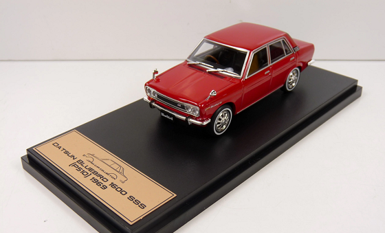 Datsun Bluebird 1600 SSS (PS10) 1969 Rood 1-43 Altaya Premium Japans Collection